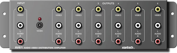 Xantech 6-Way A/V Distribution Amplifier