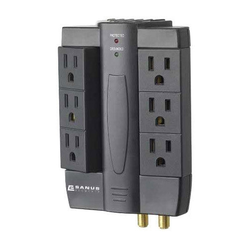 Sanus ELM202 6-Outlets Surge Suppressor