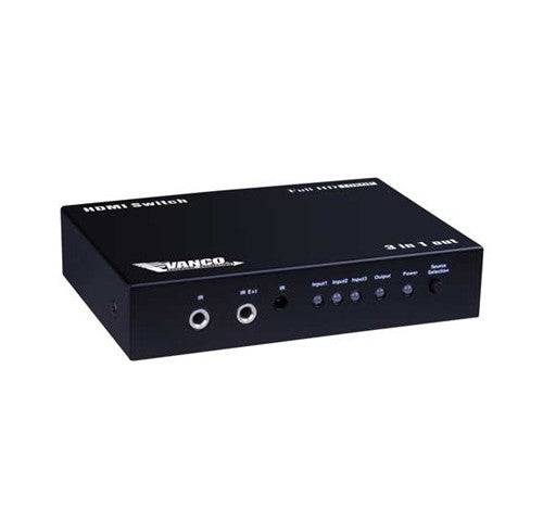 Vanco HDMI 3 x 1 HDMI Selector Switch with IR Remote Control Vanco HDMI 3 x 1 HDMI Selector Switch with IR Remote Control