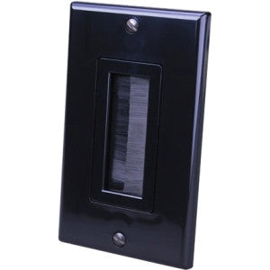 Vanco Decor Style Brush Bulk Cable Wall Plate (1 Gang) Vanco Decor Style Brush Bulk Cable Wall Plate (1 Gang)