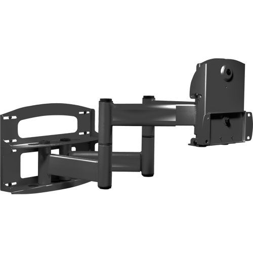 Peerless PLAV70 Articulating Dual-Arm with Vertical Adjustment for 42 to 71" Flat Panel Screens - Black