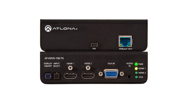 Atlona AT-HDVS-150-TX Switcher 2-HDMI 1-VGA Inputs 1-HDBaseT Output & POE