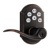 Kwikset SmartCode Lever with Z-Wave; Venetian Bronze