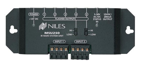 Niles MSU250 IR Repeater System for Single Zone Two Inputs & Five Flasher Outputs Niles MSU250 IR Repeater System for Single Zone Two Inputs & Five Flasher Outputs