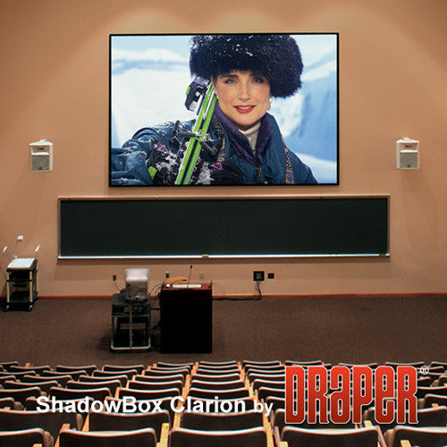 Draper 253006 ShadowBox Clarion Fixed Projection Screen (108 x 108")