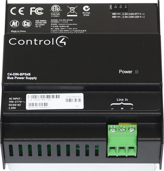 Control4 48V Bus Power Supply Control4 48V Bus Power Supply