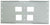 Peerless-AV Peerless WSP716-GB 16" Triple Metal Stud Wall Plate