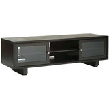 Sanus Foundations JFV60-CH1 60 Wide Wall Mountable Lowboy AV TV Stand Cabinet - Chocolate