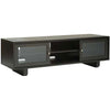 Sanus Foundations JFV60-CH1 60" Wide Wall Mountable Lowboy AV TV Stand Cabinet - Chocolate