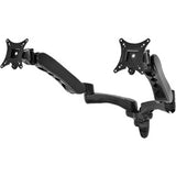 Peerless LCW620AD Dual Monitor Wall Mount with Flexible Arms for 12-30 Inch Screens - Black