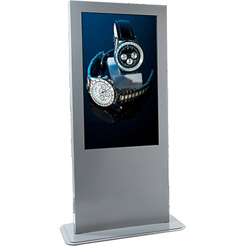 Peerless KP555-AB Portrait Indoor Digital Signage/Kiosk Enclosure for 55" LCD Displays - Black