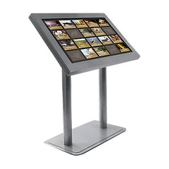 Peerless KL546-AB Antimicrobial Indoor Digital Signage Kiosk Enclosure for 46" Ultra-Thin Displays - Landscape - Black