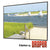 Draper 252290SC Clarion 80 x 140" Fixed Frame Screen with Veltex - Black Frame