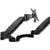 Peerless LCW620AD Dual Monitor Wall Mount with Flexible Arms for 12-30 Inch Screens - Black