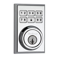 Kwikset Contemporary Smartcode Deadbolt with Z-Wave; Polished Chrome