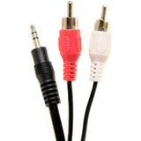 iElectronics 12ft 3.5Mm Male to 2 RCA Male