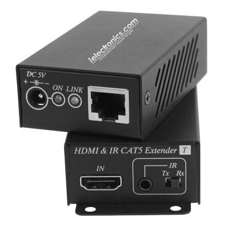 iElectronics HDBaseT™ HDMI over Single Cat5e/6 Extender, Bi-directional IR