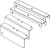 Peerless ACC460 Cable Relocation Bracket for Mounting PB-1 to CMJ453
