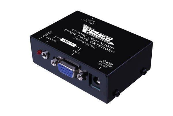 Vanco 280544 VGA over Cat5e/Cat6 Extender with Audio - 500' ft