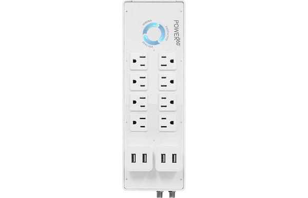 Panamax P360-8 8-Outlet Floor Strip Surge Protector with Detachable USB Charging Ports