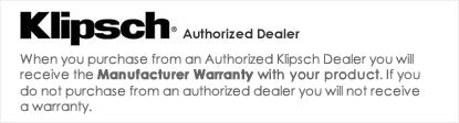iElectronics is an Authorized Klipsch Audio Dealer - All products come with a manufacturer warranty